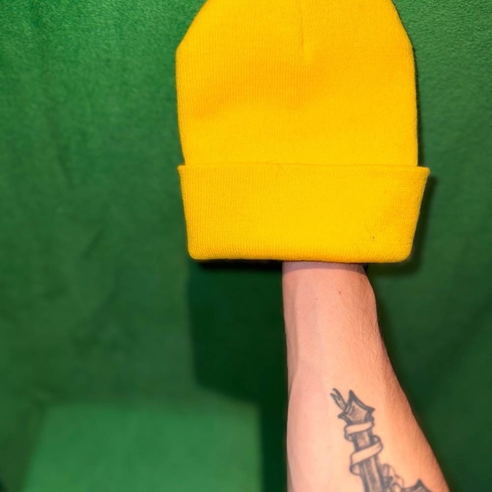 Yellow Cartoon Character Kids Beanie - Picture 4 of 4